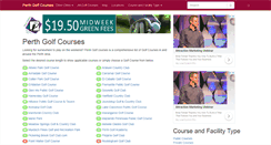 Desktop Screenshot of perthgolfcourses.net